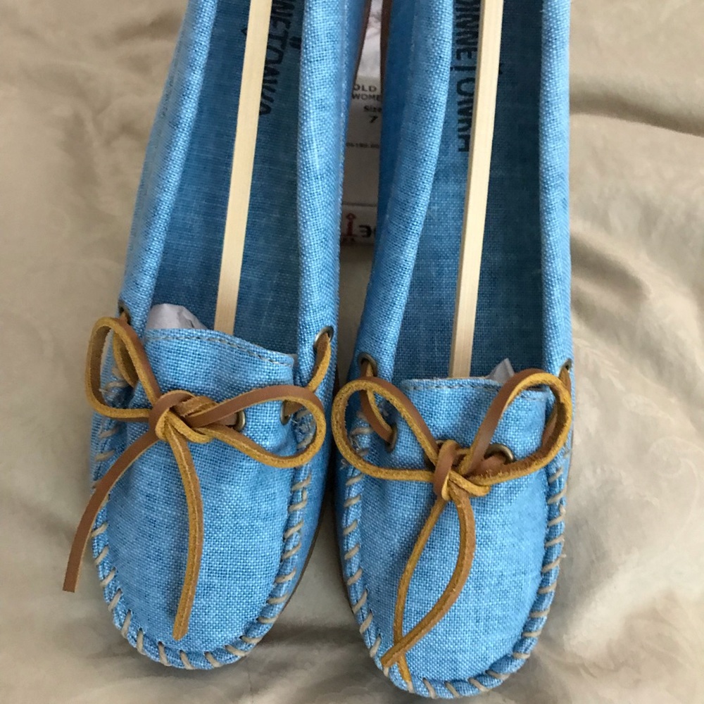 Minnetonka Canvas Moc Turquoise